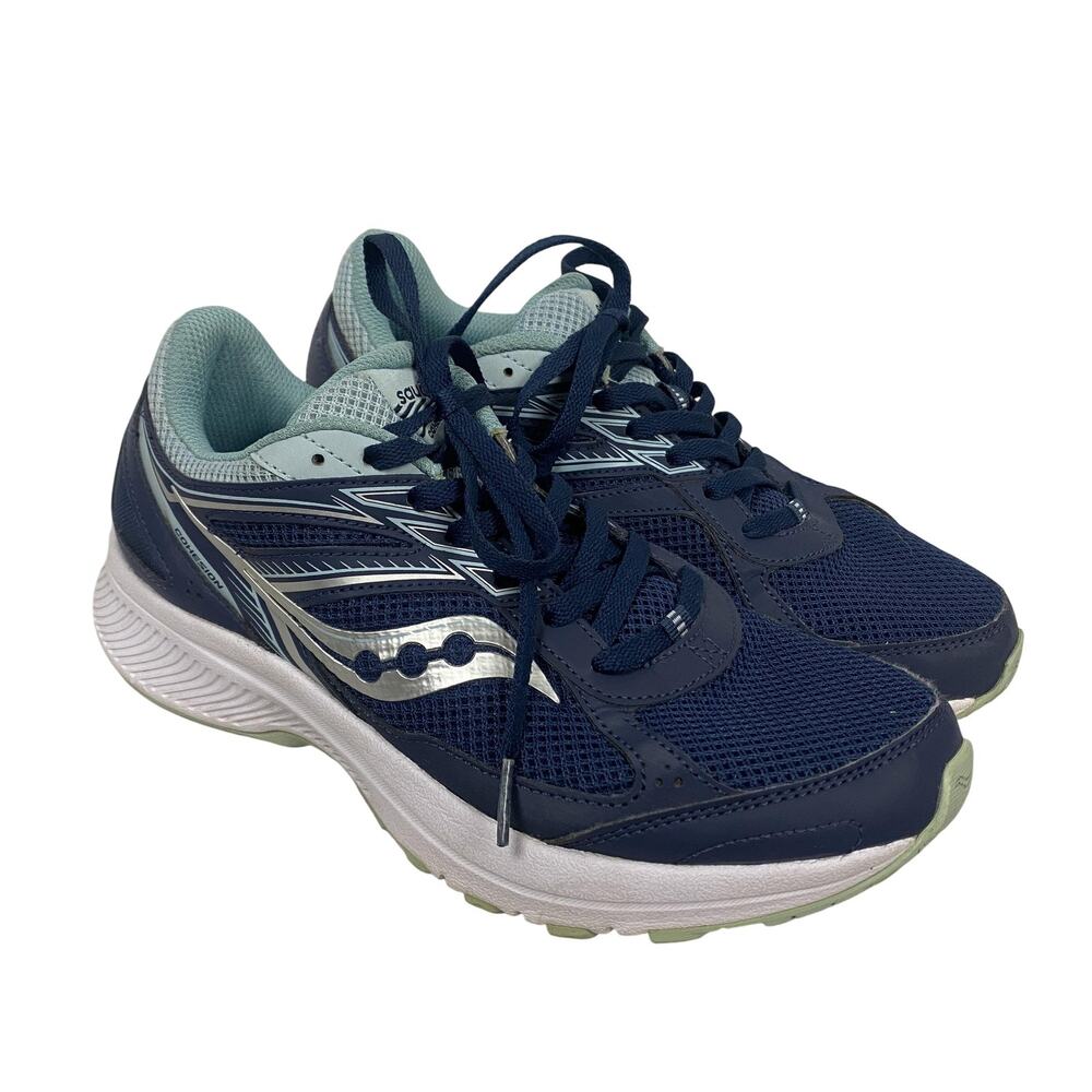 Saucony Cohesion Versarun Running Shoes Womens 8.5 Blue Mesh Sneakers S10628 3